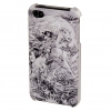 Футляр Last Samurai для мобильного телефона Apple iPhone 4/4S, украшен кристаллами Swarowski, серый, White Diamonds     [OhG] (H-108504)