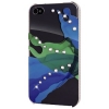 Футляр Liquids для мобильного телефона Apple iPhone 4/4S, украшен кристаллами Swarovski, синий/зеленый, White Diamonds     [OhG] (H-108514)