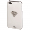 Футляр Rainbow для мобильного телефона Apple iPhone 4/4S, украшен кристаллами Swarowski, белый, White Diamonds     [OhG] (H-108518)