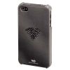 Футляр Rainbow для мобильного телефона Apple iPhone 4/4S, украшен кристаллами Swarowski, черный, White Diamonds     [OhG] (H-108519)