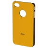 Футляр Shiny для Apple iPhone 4/4S, пластик, оранжевый, Hama     [ObG] (H-108548)