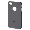 Футляр Shiny для Apple iPhone 4/4S, пластик, серый, Hama     [ObG] (H-108549)