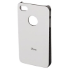 Футляр Shiny для Apple iPhone 4/4S, пластик, белый, Hama     [ObG] (H-108550)