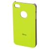 Футляр Shiny для Apple iPhone 4/4S, пластик, желтый, Hama     [ObG] (H-108552)