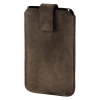 Чехол Chic Case для мобильного телефона, 1.4 х 12.3 х 6.7 см, язычок для извлечения, застежка, замша, коричневый, Hama     [OhG] (H-109341)
