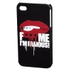 Футляр Mouth для мобильного телефона Apple iPhone 4/4S, черный, F*** ME I'M FAMOUS     [OhG] (H-115323)