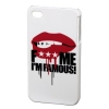 Футляр Mouth для мобильного телефона Apple iPhone 4/4S, белый, F*** ME I'M FAMOUS     [OhG] (H-115324)