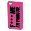 Футляр FMIF для мобильного телефона Apple iPhone 4/4S, розовый, F*** ME I'M FAMOUS     [OhG] (H-115330)