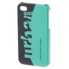 Футляр aha: Grass для Apple iPhone 4/4S, пластик, черный/зеленый, Hama     [ObG] (H-115345)