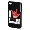 Футляр Boo! для мобильного телефона Apple iPhone 4/4S, черный, F*** ME I'M FAMOUS     [OhG] (H-115356)