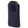 Чехол для мобильного телефона Velvet Pouch, 11.5 х 6.5 х 1.8 см, велюр, синий, Hama     [ObG] (H-91668)