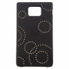 Чехол Anymode Swarovski Crystal Cover ACS-L954A3  для сотового телефона GALAXY S II (I9100),черный  с рисунком "Окружности" (кожа,пластик) (J&O_ACS-L954A3)
