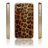 Чехол iCover Combi Leopard Case IP4-CL-G/BW  для сотового телефона iPhone4/4S,желтый (пластик, кожа) (J&O_IP4-CL-G/BW)