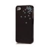 Чехол iCover Design Swarovski IP4-SW2-BK  для сотового телефона iPhone4/4S,черный, Сваровски (пластик) (J&O_IP4-SW2-BK)
