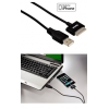 Кабель данных для Apple iPhone 3G/3G S/4/4S, USB-iPhone 30 pins (m-m), 1.5 м, черный, Hama     [ObG] (H-93577)