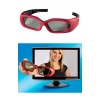 Очки 3D затворные для телевизоров Samsung, инфракрасный приемник, в комплекте футляр+салфетка, пластик, красный, Hama     [OxE] (H-95563)