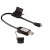 Подсветка для электронных книг на зажиме 2-в-1, можно использовать как micro USB-кабель, 30 см, черный, Hama     [ObK] (H-54309)