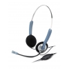 Наушники с микрофоном Genius HS-02S, Blue&Silver