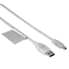 Кабель USB 2.0 A-mini B, 1.8 м, прозрачный, Hama     [ObM] (H-14016)