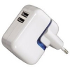 Зарядное устройство Twin, 2 выхода USB, 5В/1200мА, белый, Hama     [ObM] (H-86168)
