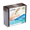 CD-RW TDK        700МБ, 80 мин., 4-12x, 10шт. Slim Case, (t18792), перезаписываемый компакт-диск (CDRW-TDK/S10)