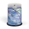 DVD+R TDK        4.7Gb, 16x, 100шт., Cake Box, (t19504), записываемый DVD диск (DVD+R100C/TDK16)
