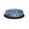 DVD+R TDK        4.7Gb, 16x, 10шт., Cake Box, (t19442), записываемый DVD диск (DVD+RC010/TDK16)