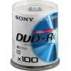 DVD+R Sony        4.7Gb, 16x, 100шт., Cake Box, (100DPR120BSP), записываемый DVD диск (DVD+RC100/S16)