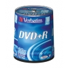 DVD+R Verbatim  4.7Gb, 16x, 100шт., Cake Box, (43551), записываемый DVD диск (DVD+RC100/V16)