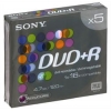 DVD+R Sony        4.7Gb, 16x, 5шт., Slim Case, Color, (5DPR120BSLX), записываемый DVD диск (DVD+RS005C/S16)