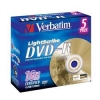 DVD-R Verbatim  4.7Gb, 16x, 5шт., Jewel Case, LightScribe, (43621), записываемый DVD диск (DVD-RJ005LS/V16)