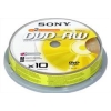 DVD-RW Sony       4.7Gb, 2x, 10шт., Cake Box, (10DMW47ASP), перезаписываемый DVD диск (DVD-RWC010/S)
