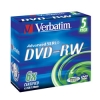 DVD-RW Verbatim  4.7Gb, 6x, 5шт., Jewel Case, (43525), перезаписываемый DVD диск (DVD-RWJ005/V6+)