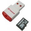 (TS8GUSDHC6-P3) Карта памяти Transcend, стандарт microSDHC класс 6, 8ГБ + картридер RDP3 (SDMicro6-8GB/TR+USB)