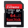 (SDSDX-064G-X46) Карта памяти SanDisk Extreme, стандарт SDXC UHS-I, 64Gb, 45 МБ/с (SD-64GB-XHDVideo/SD)