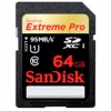 (SDSDXPA-064G-X46) Карта памяти SanDisk, стандарт SDXC Extreme Pro, 64Gb, 95 Мб/с (SD-64GB-XPROA/SD)