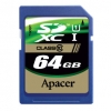 (AP64GSDXC10-R) Карта памяти Apacer, стандарт SDXC, 64Gb, class 10 (SD10-64GB/AP)
