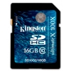 (SD10G2/16GB) Карта памяти 16Gb Kingston, стандарт SDHC Ultimate класс 10 (SD10G2-16GB/K)
