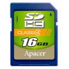 (AP16GSDHC4-R) Карта памяти Apacer, стандарт SDHC, 16Gb, class 4 (SD4-16GB/AP)