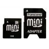 (TS1GSDM) Карта памяти Трансенд, стандарт mini SD, 1ГБ (для мобильных телефонов) (SDM-1024/TR)