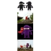 (DR10011-4BK) Флэш-драйв Bone Ninja driver 4Gb, черный, Retail (FD-4GB/B_NINJA/BK)