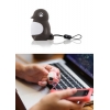 (RD09031-GR) Устройство чтения  MicroSD карт памяти Bone Penguin Reader II, цвет серый (CR-B_PENGUIN/GR)