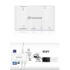 (TS-RDP7W) Устройство считывания/записи карт памяти SDMicro, MemoryStick - USB хаб Transcend P7, USB 2.0, белый (TS-Card Rdr P7W)