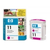 HP №11 Картридж для принтеров HP Business inkjet 1700/2600/1100серии/2200/2300 серии/officejet 9100/20/30,пурпурный, 28мл. (HP-C4837A)