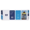 HP №83  Картридж для принтеров HP DesignJet 5000/ 5500, голубой, 680мл. (HP-C4941A)