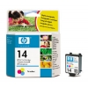 HP №14 Картридж для принтеров HP Color Inkjet cp1160/Officejet 7140xi / 7130 / 7110, цветной, 23мл. (HP-C5010D)