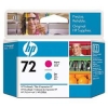 HP №72 Печатающая головка для Designjet T1100/T610, пурпурная и голубая (HP-C9383A)