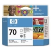 HP №70 Печатающая головка для Designjet Z32100/Z3100, Photosmart Pro B9100, прозрачный глянцевый и серый, 16000 стр. (HP-C9410A)