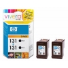 HP №131 Картридж C8765HE для DeskJet 5743/6543/6623/6843/9803, черный, 450  стр, двойная упаковка (HP-CB331HE)