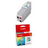 CANON Чернильница  для S200/S300//i320/i450/i470D//MPC190/200. Цветная (голубой, пурпурный, желтый). 120 страниц. (BCI-24Color)